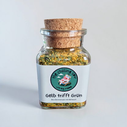 Gelb trifft Grün - Zitronensalz mit Bärlauch