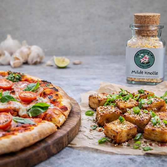 Milde Knolle - Grobes Meersalz mit Knoblauch