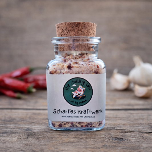Scharfes Kraftwerk - Knoblauchsalz mit Chili