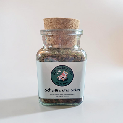 Schwarz und Grün - Würzmischung mit fermentiertem Knoblauch und Kräutern