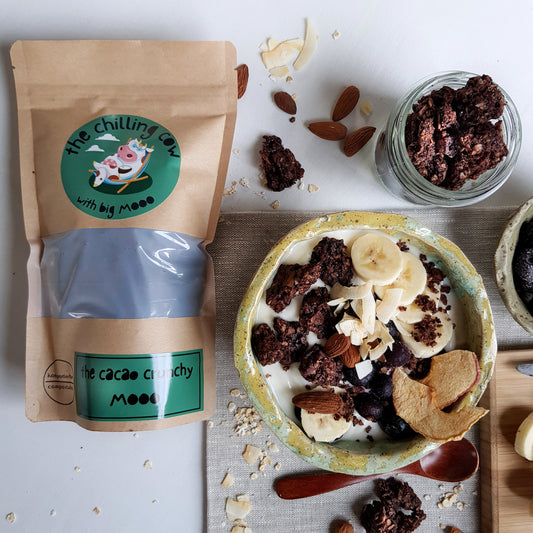 The Cacao Crunchy MOOO - veganes Knuspermüsli aus Handarbeit