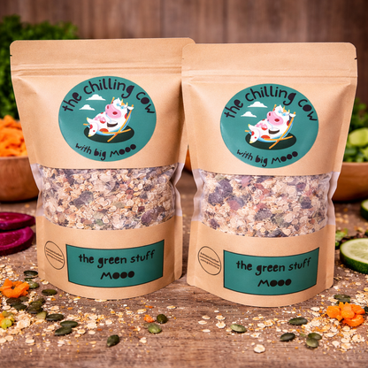 The Green Stuff MOOO - veganes Müsli mit Gemüse aus Handarbeit