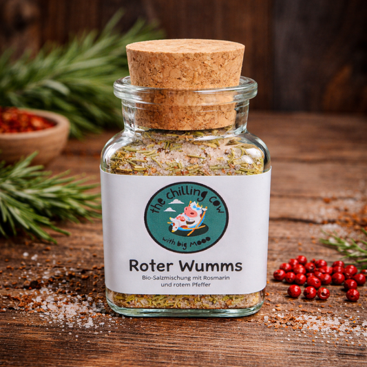 Roter Wumms - Rosmarinsalz mit rotem Pfeffer
