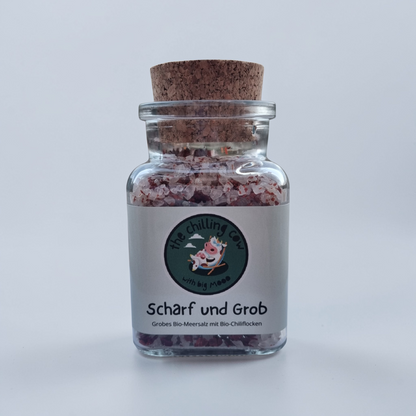 Scharf und Grob - Grobes Meersalz mit Chili