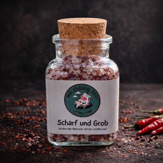 Scharf und Grob - Grobes Meersalz mit Chili