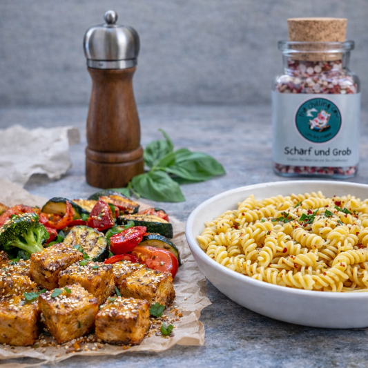 Scharf und Grob - Grobes Meersalz mit Chili