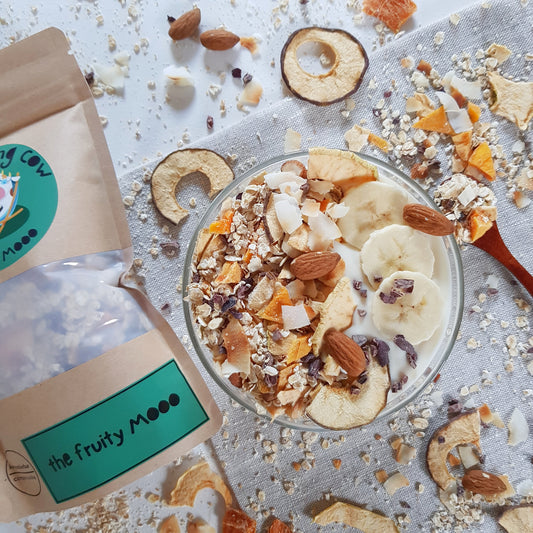 The Fruity MOOO - veganes, fruchtig, knackiges Müsli aus Handarbeit