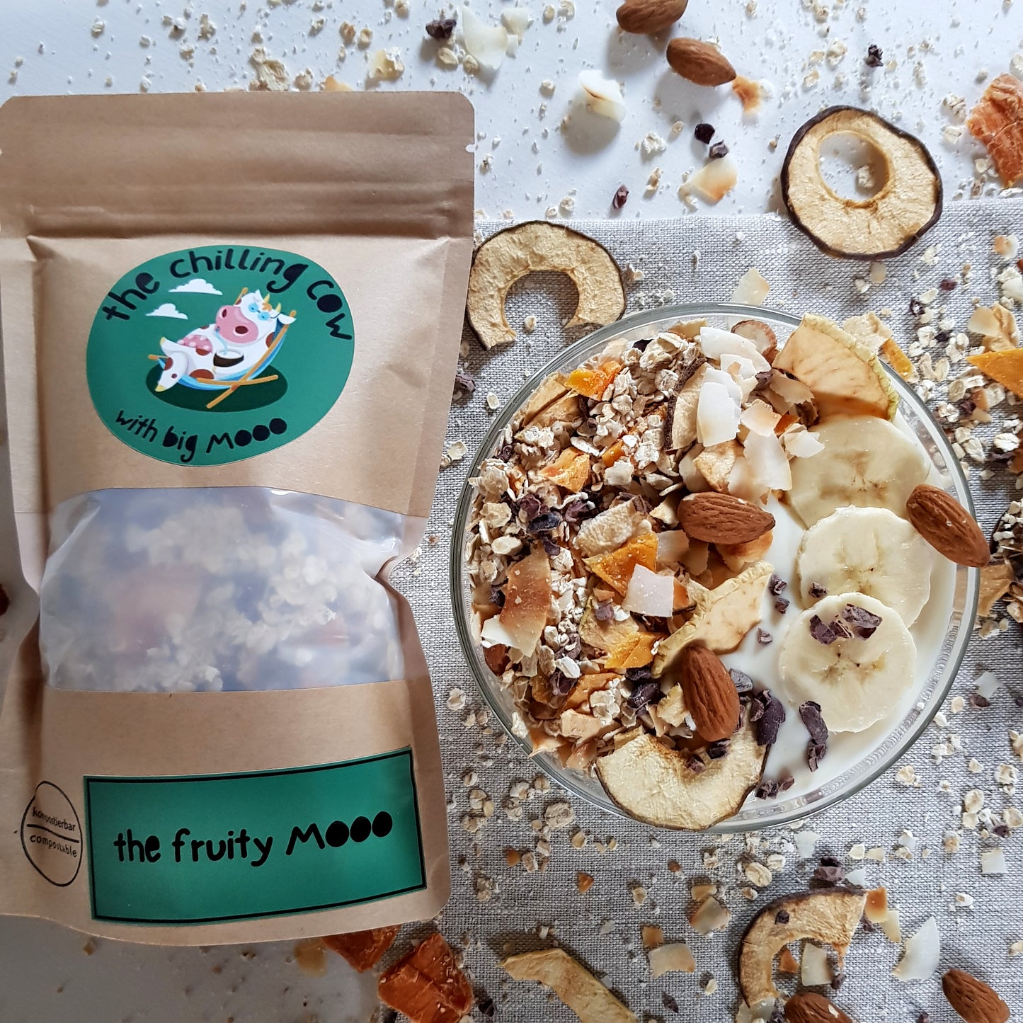 The Fruity MOOO - veganes, fruchtig, knackiges Müsli aus Handarbeit
