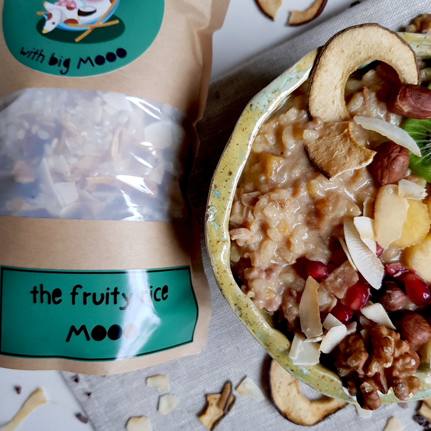 The Fruity Rice MOOO - vegane fruchtige Reismischung aus Handarbeit