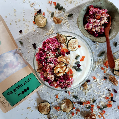 The Green Stuff MOOO - veganes Müsli mit Gemüse aus Handarbeit