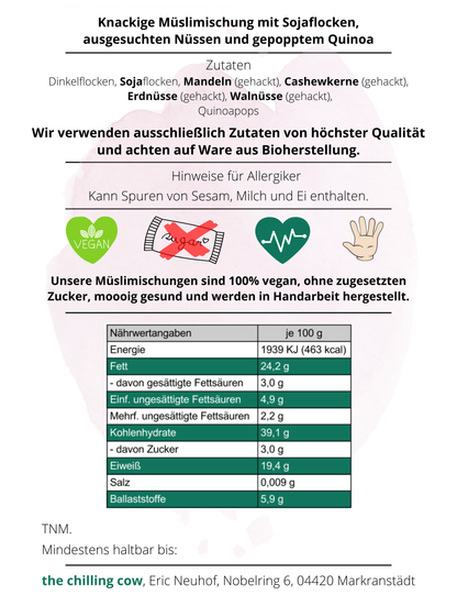 The Nuttiest MOOO - veganes Müsli, nussig und knackig aus Handarbeit